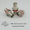 BNC Panel Jack to Jack Adapter - 50 Ohm